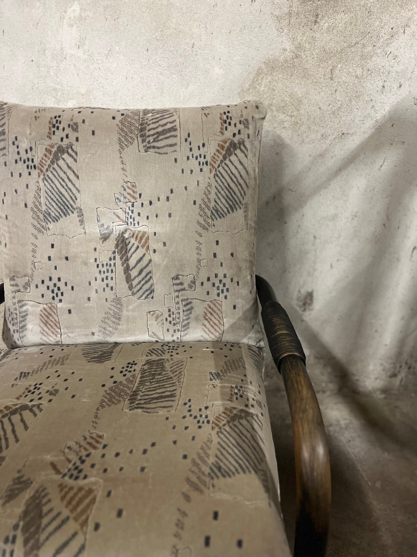Poltrona in bambù stile Decò