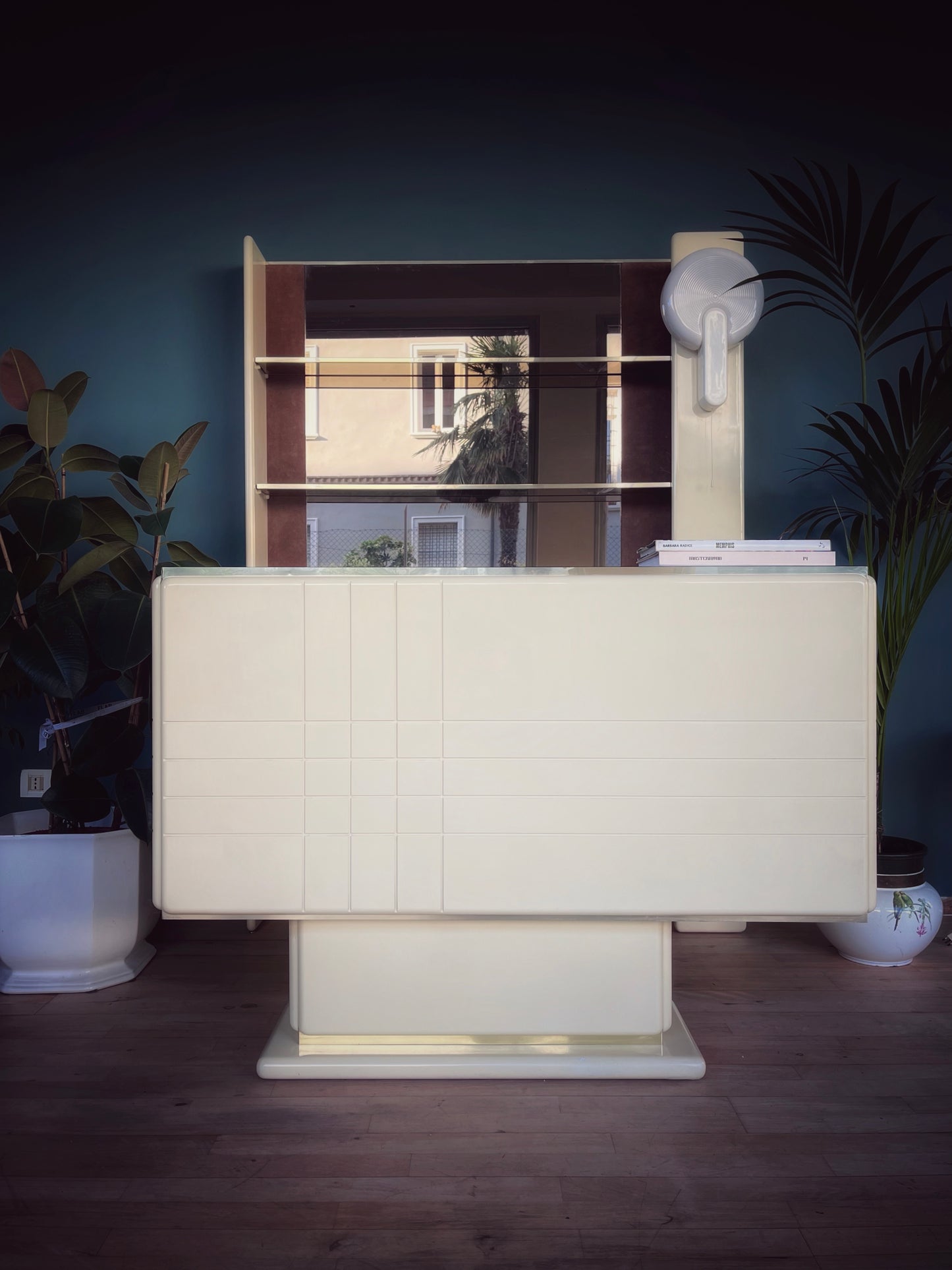 Mobile Bar Guzzini per Stilglass Donati, Italia, anni ‘70